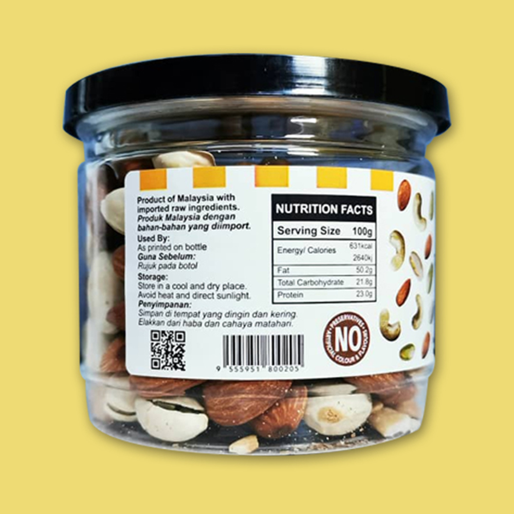 Premium Roasted Trio Nuts (150g) | Hello M'arch